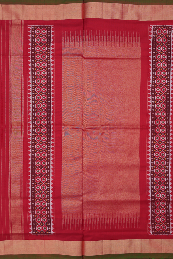 Pochampally Silk Saree In Yellow With Printed Design