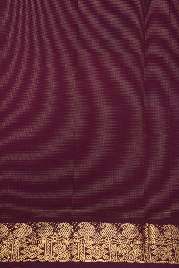 Poly Cotton Saree In Rose Pink With Zari Stripes Design
