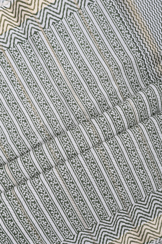 Printed Cotton Saree In Multicolor With Allover Design