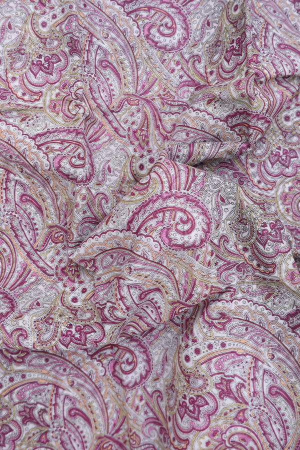 Printed Cotton Saree In White With Allover Design