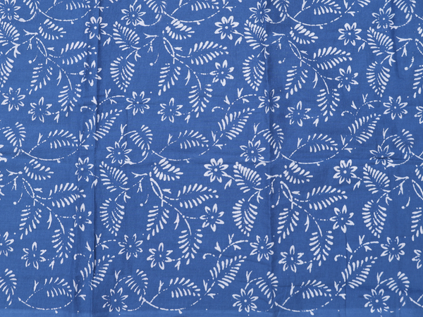 Printed Design Blue Grey Cotton Unstitched Salwar Material