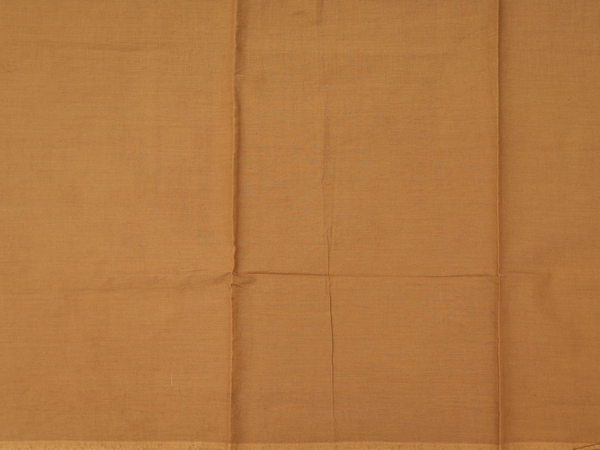 Printed Design Brown Silk Cotton Unstitched Salwar Material