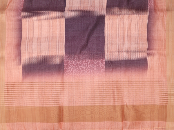 Printed Design Coffee Brown Silk Cotton Salwar Material