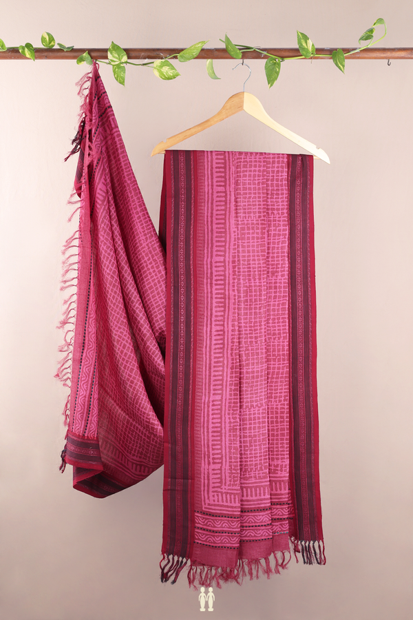Printed Design Mulberry Tussar Silk Dupatta