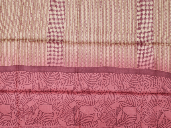 Printed Design Mulberry Tussar Unstitched Salwar Material