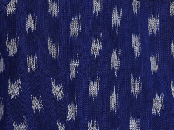 Printed Design Oxford Blue Cotton Readymade Blouse