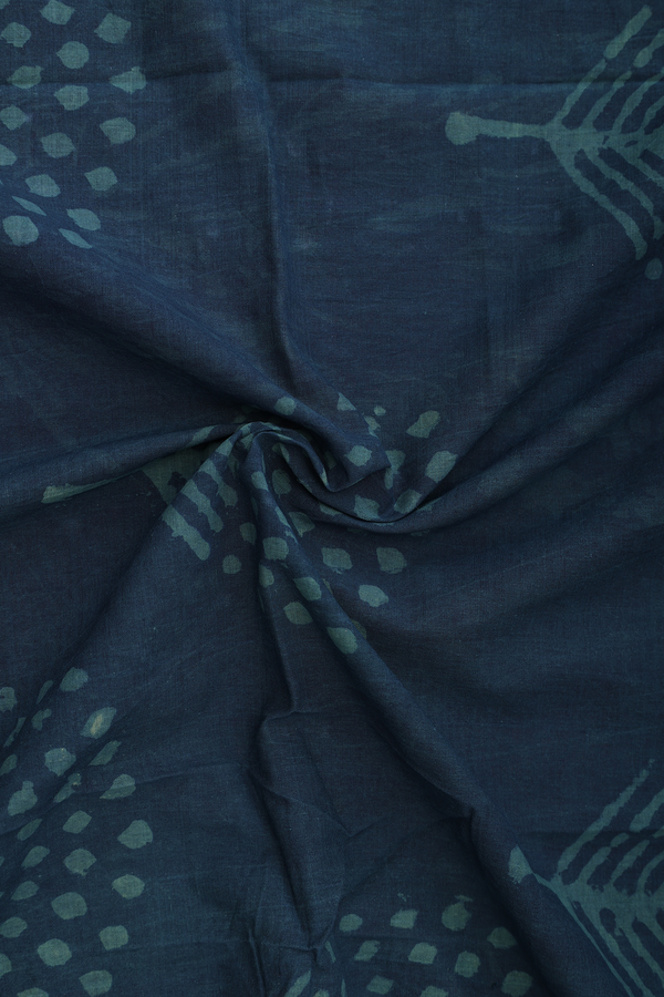 Printed Design Pine Green Cotton Dupatta