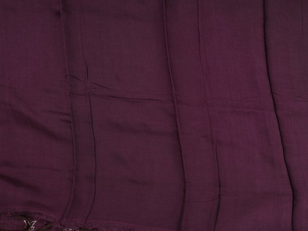 Printed Design Plum Purple Raw Silk Unstitched Salwar Set