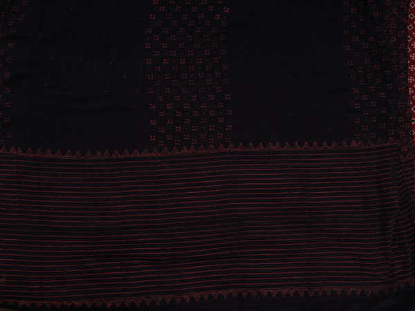 Printed Design Rust Red Cotton Unstitched Salwar Set