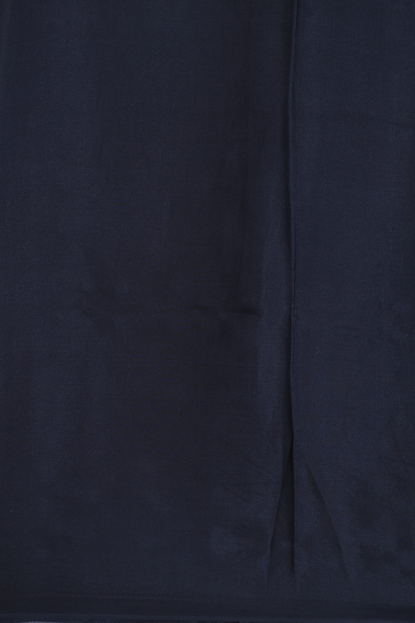 Printed Silk Saree In Black With Allover Design