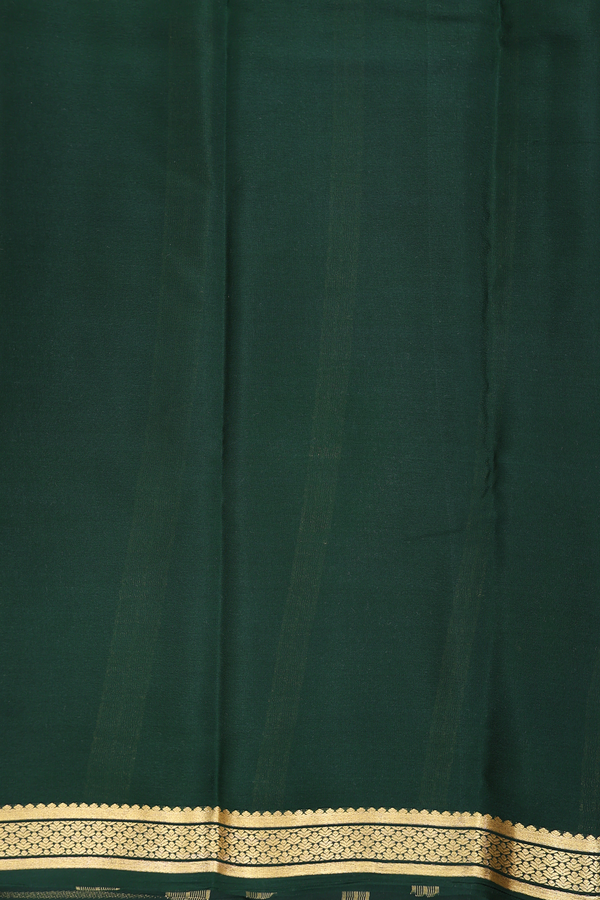 Printed Silk Saree In Light Brown With Paisley Design