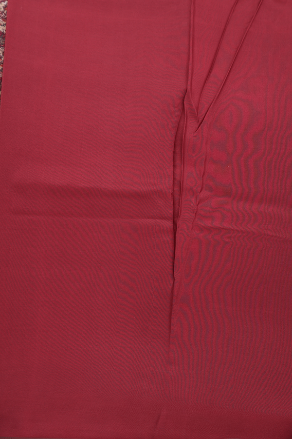 Printed Silk Saree In Pastel Brown With Allover Design