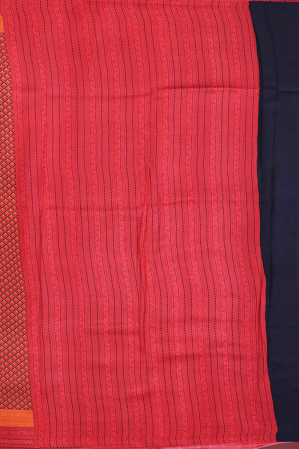 Printed Silk Saree In Red With Allover Design