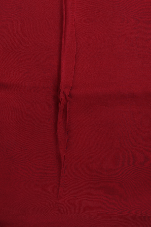 Printed Silk Saree In Red With Allover Design