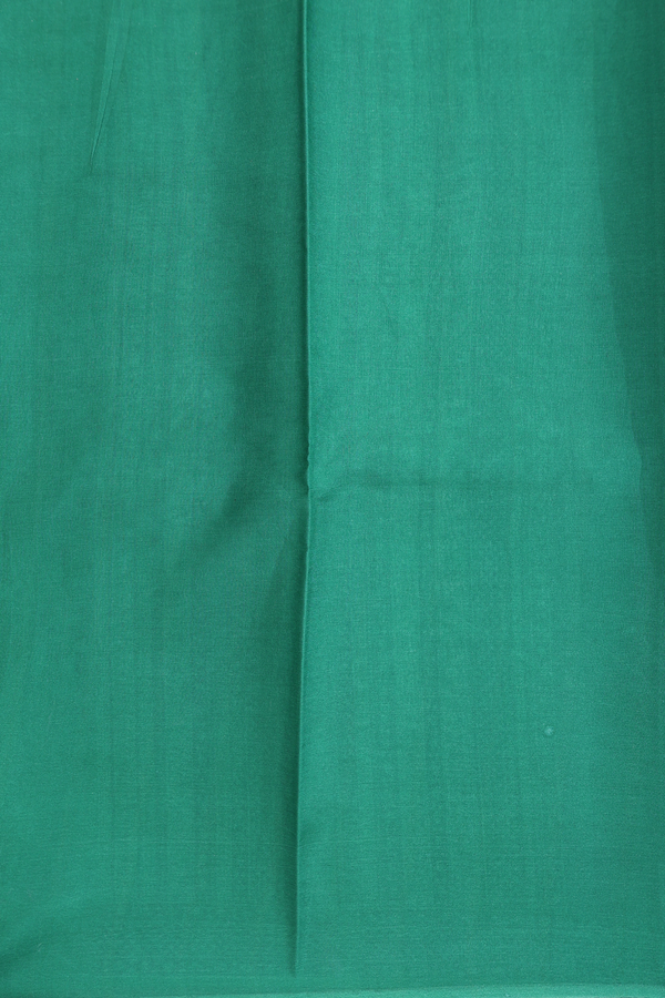 Printed Silk Saree In Royal Blue With Floral Buttas