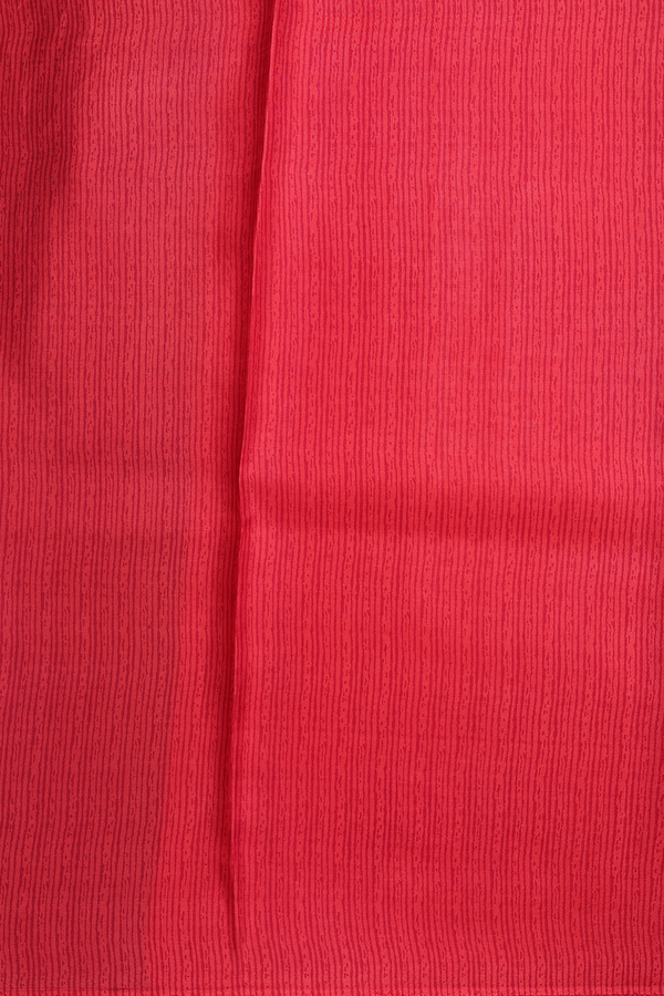 Printed Silk Saree In Royal Blue With Floral Design