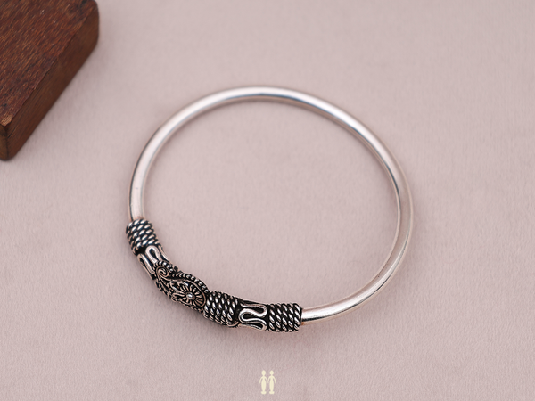 Pure Silver Adjustable Kada For Kids