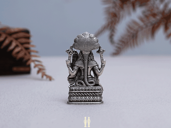 Lakshmi Narasimhar Pure Silver Idol