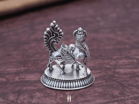 Pure Silver Kamadhenu Cow Idol