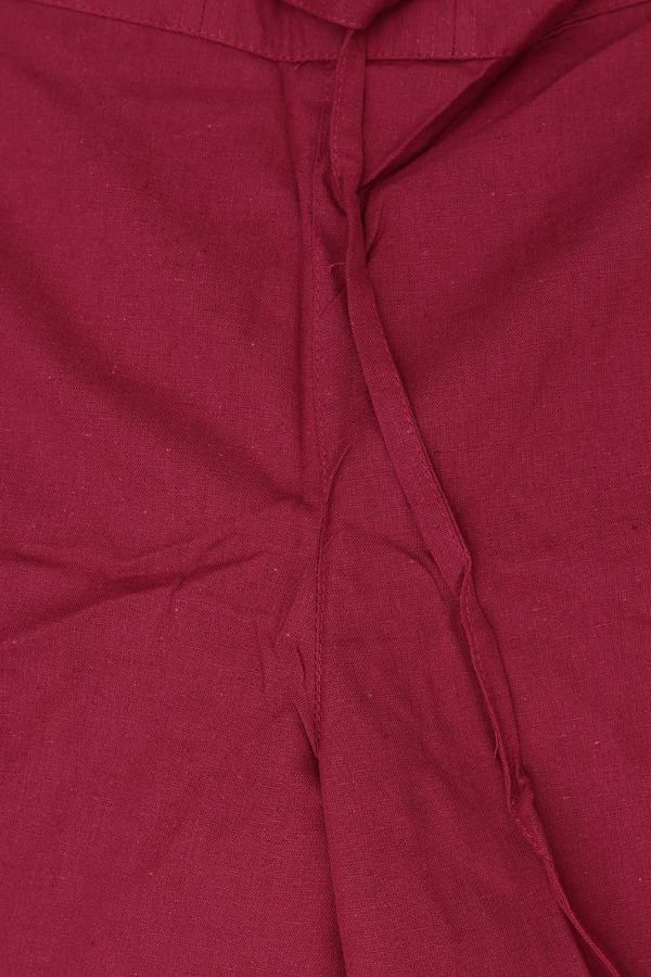 V-Neck Birds Buttas Rose Red Cotton Salwar Set