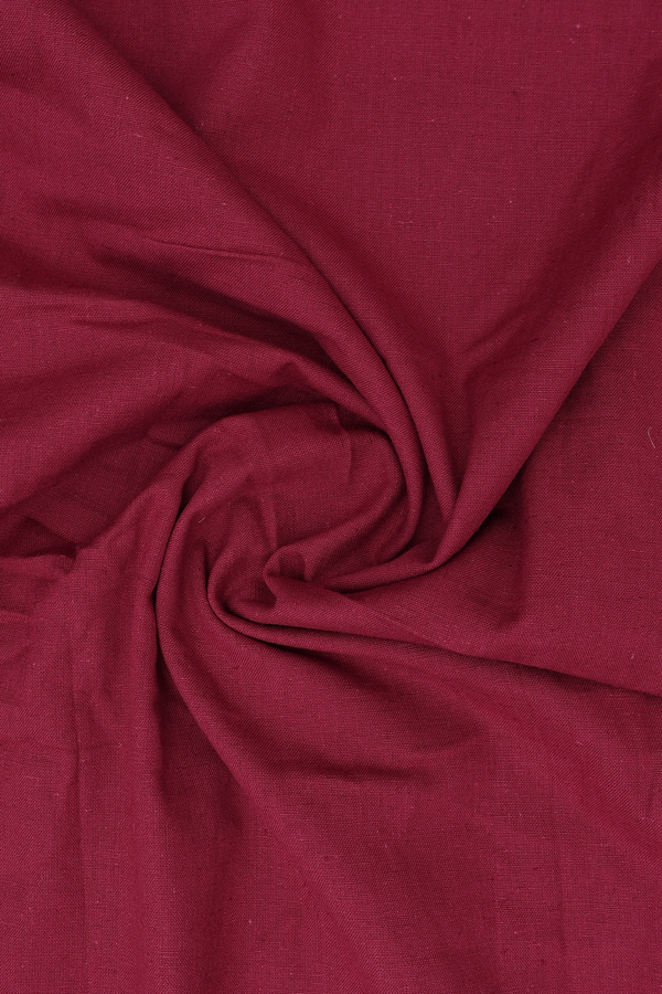 V-Neck Birds Buttas Rose Red Cotton Salwar Set