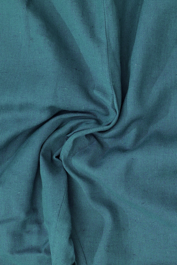 Plain Teal Blue Cotton Adjustable Bottom