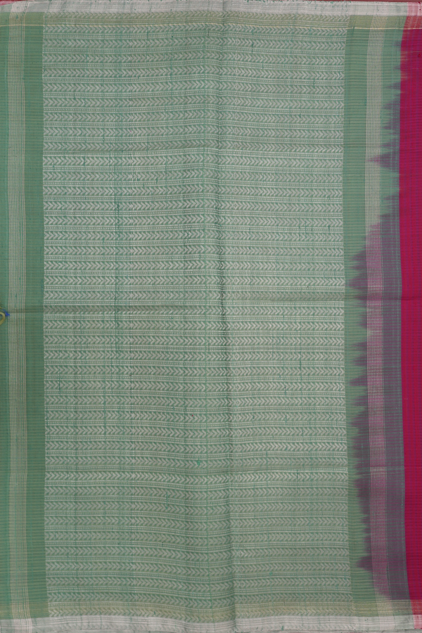 Raw Silk Saree In Berry Purple With Zari Buttas