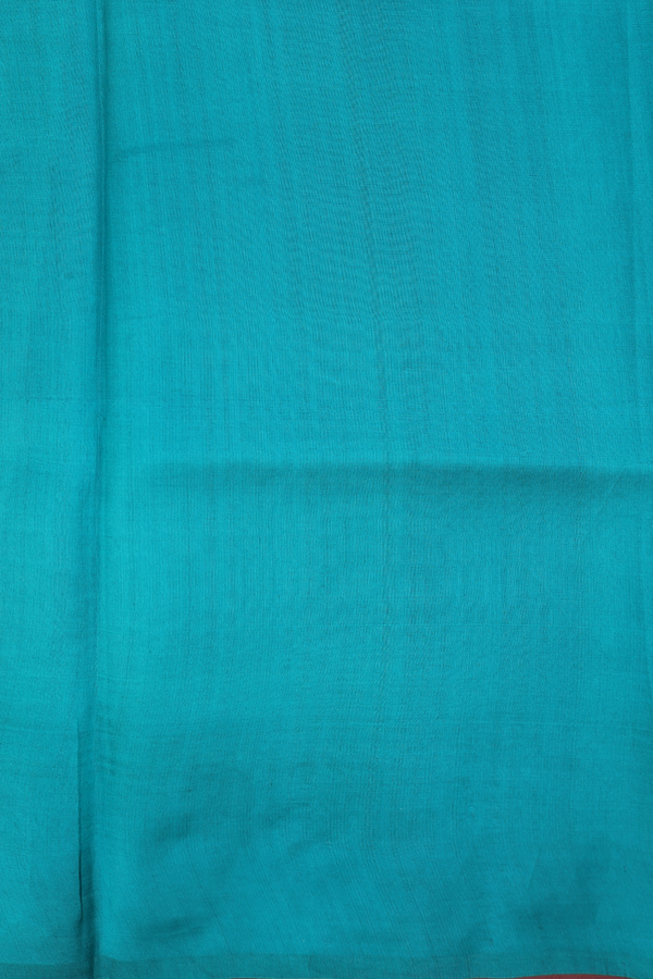 Raw Silk Saree In Caramel Brown With Floral Buttas