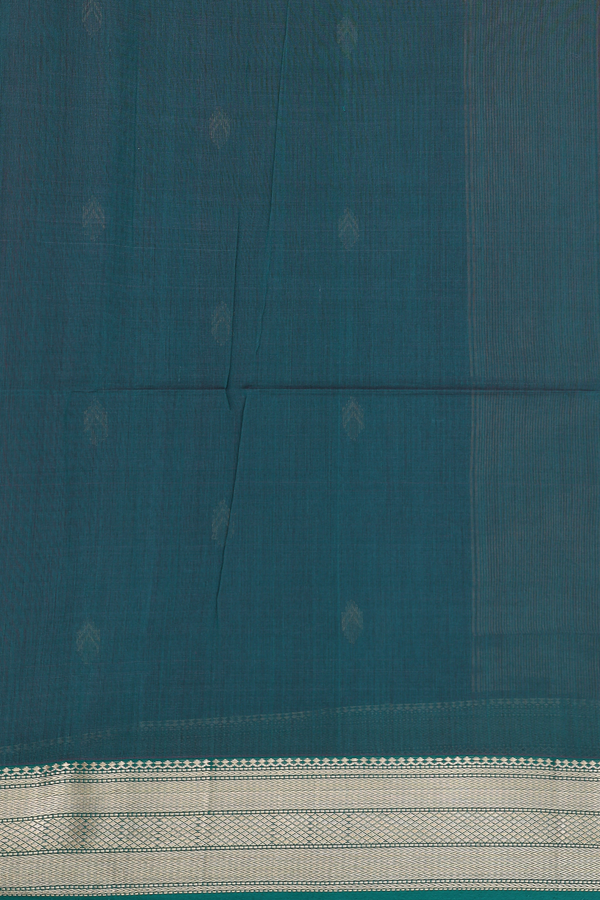 Maheswari Silk Cotton Saree In Chilli Red With Allover Buttas