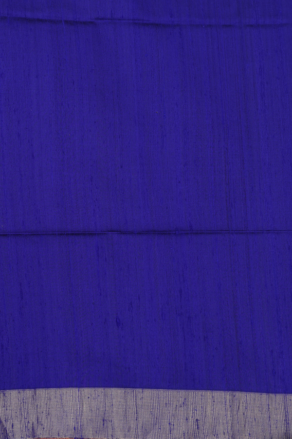 Raw Silk Saree In Crimson Red With Pavanchi Border