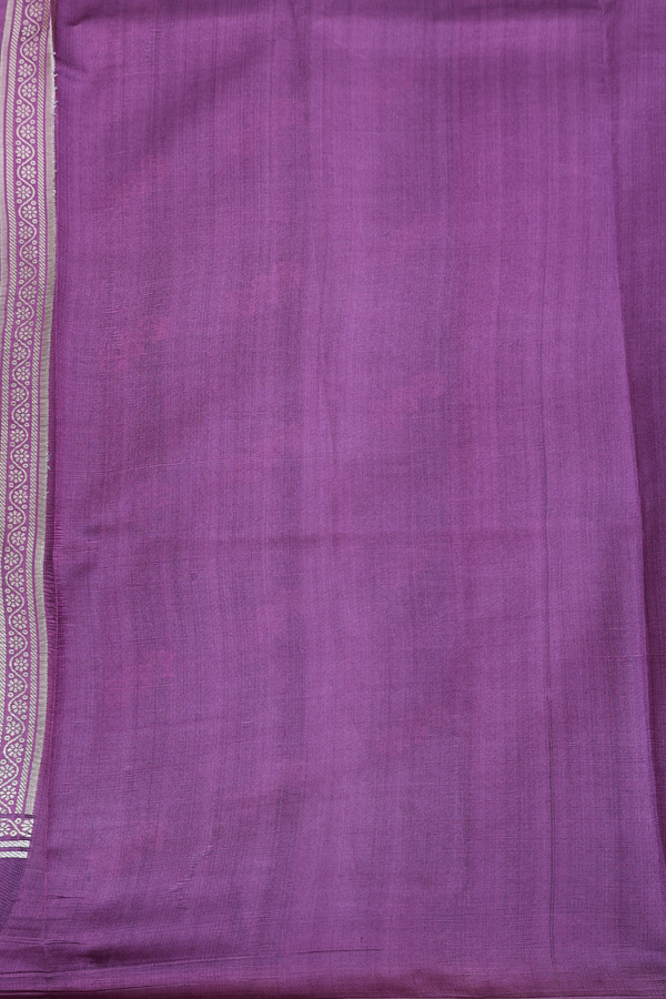 Raw Silk Saree In Leaf Green Floral Buttas