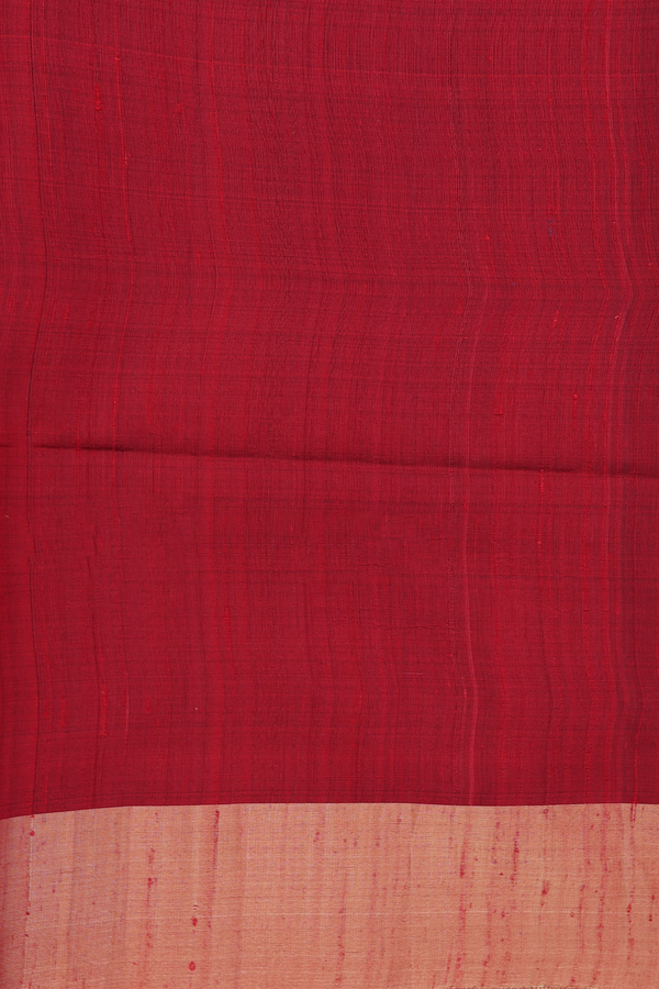 Raw Silk Saree In Emerald Green With Checks Design