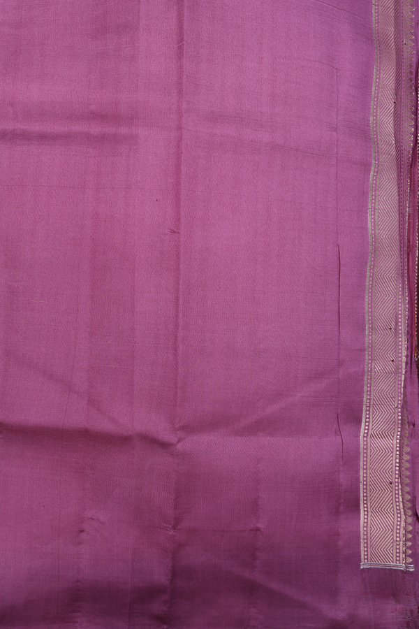 Raw Silk Saree In Ginger Orange With Diagonal Design