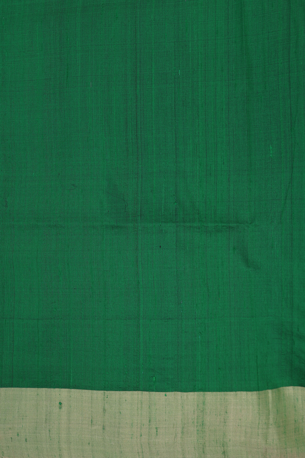 Raw Silk Saree In Hibiscus Red With Checks Design