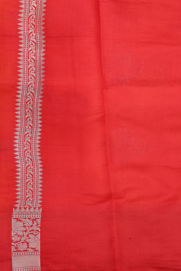 Raw Silk Saree In Honey Yellow With Zari Motifs