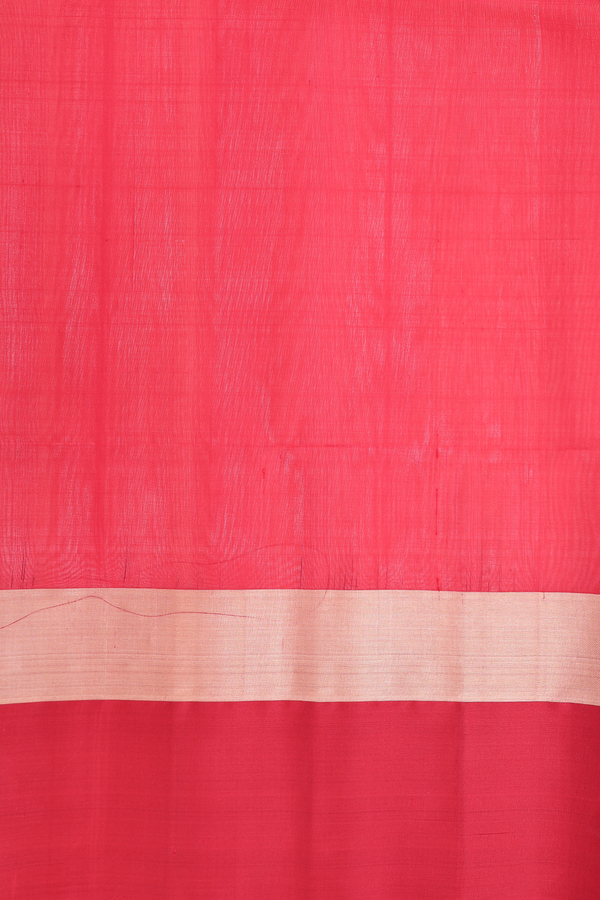 Raw Silk Saree In Ivory With Ganga Jamuna Border