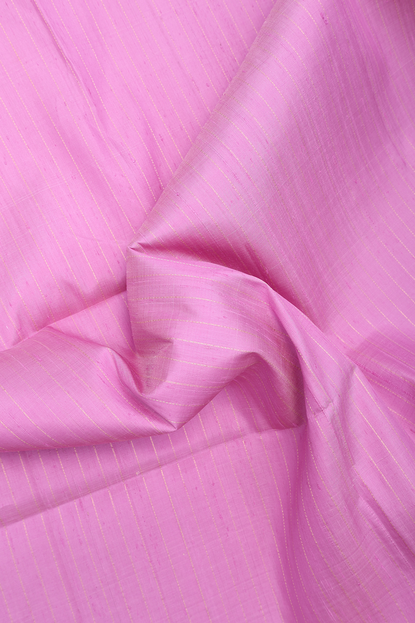 Raw Silk Saree In Lavender With Zari Stripes Design