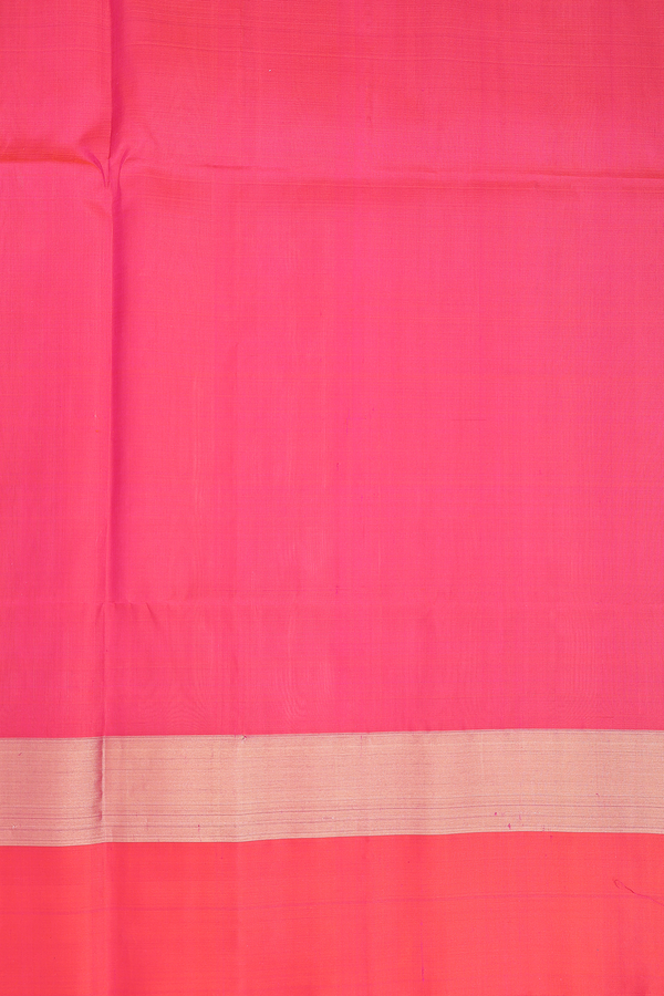 Raw Silk Saree In Light Brown With Ganga Jamuna Border