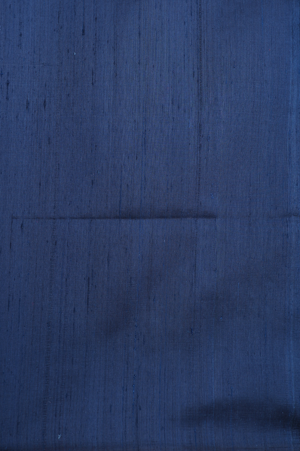 Raw Silk Saree In Magenta With Contrast Pallu