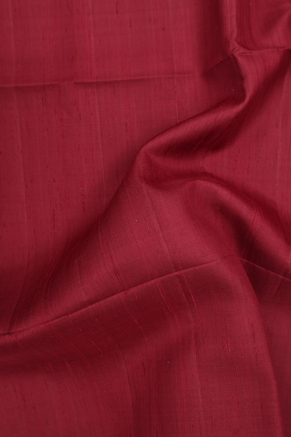 Raw Silk Saree In Maroon With Iruthalai Pakshi Pallu