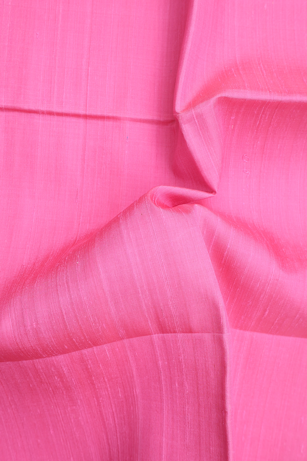 Raw Silk Saree In Orchid Pink With Zari Border