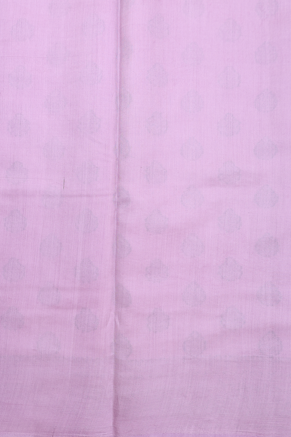 Raw Silk Saree In Pastel Purple With Allover Buttas