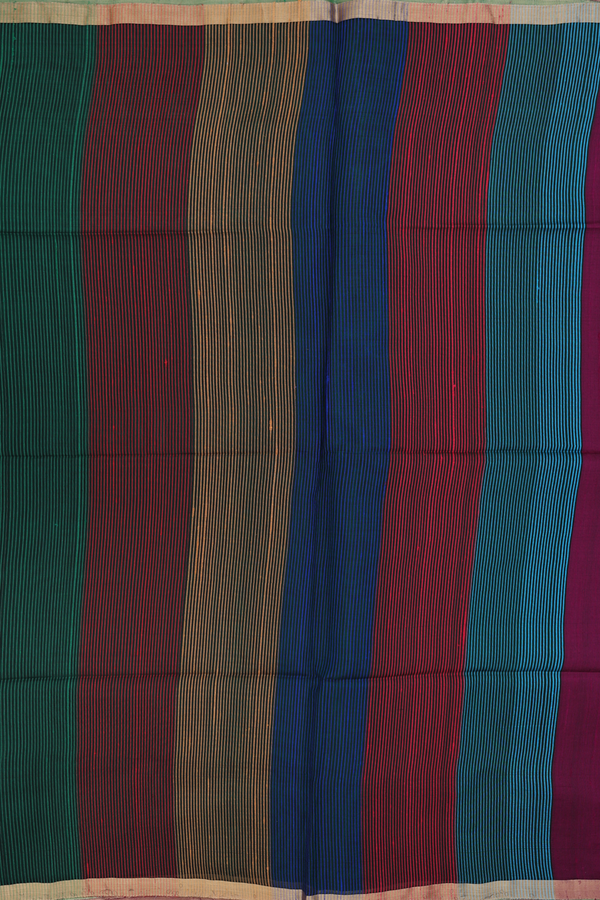 Raw Silk Saree In Plain Berry Purple With Zari Border