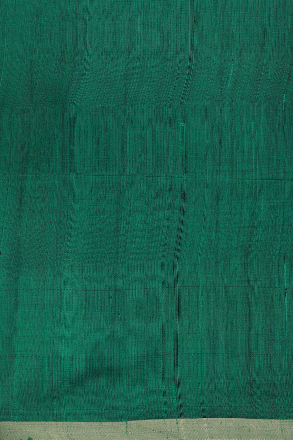 Raw Silk Saree In Plain Berry Purple With Zari Border
