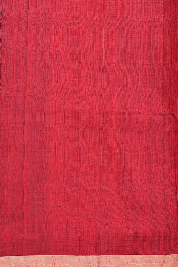 Raw Silk Saree In Plain Black With Bavanchi Border