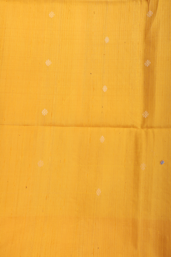 Raw Silk Saree In Plum Purple Floral Buttas