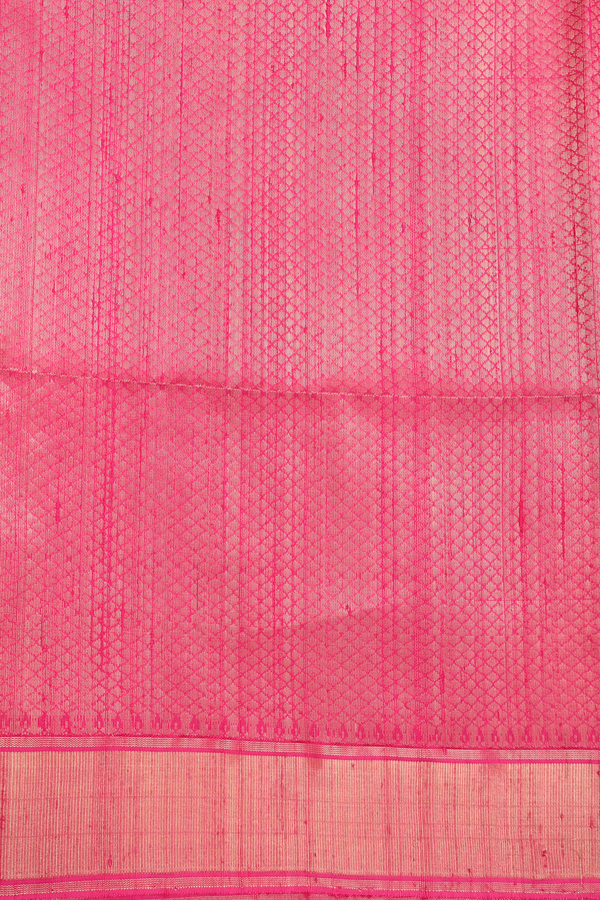 Raw Silk Saree In Purple With Zari Border