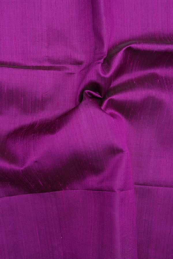 Raw Silk Saree In Purple With Zari Border