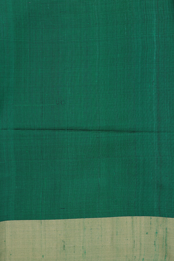 Raw Silk Saree In Red With Checks Design