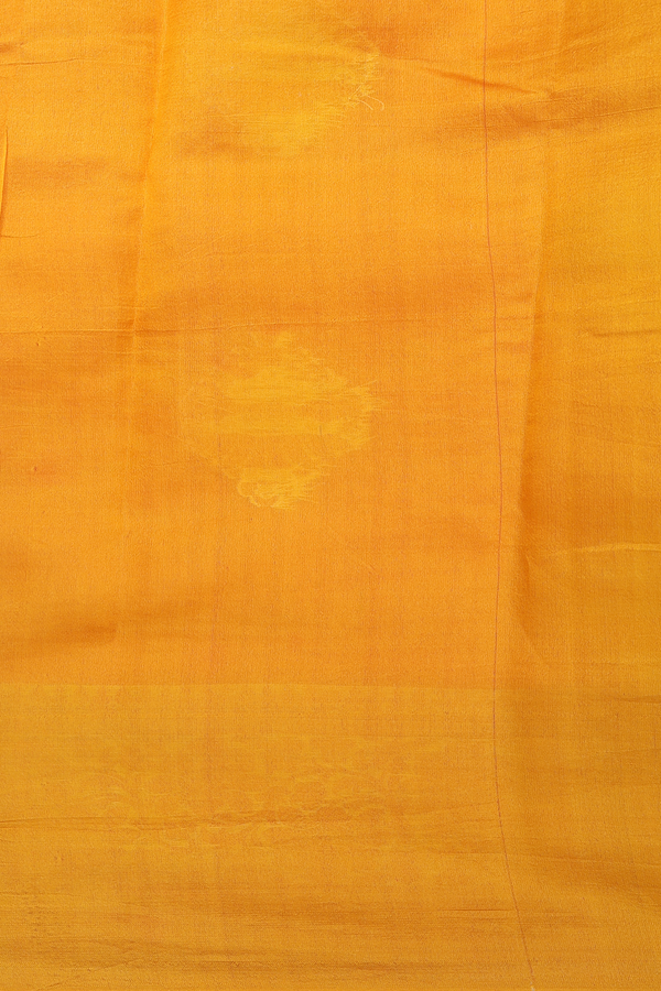 Raw Silk Saree In Scarlet Red With Zari Motifs